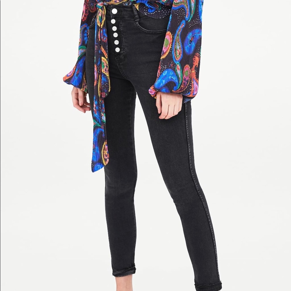 Zara High Waist Skinny Jeans